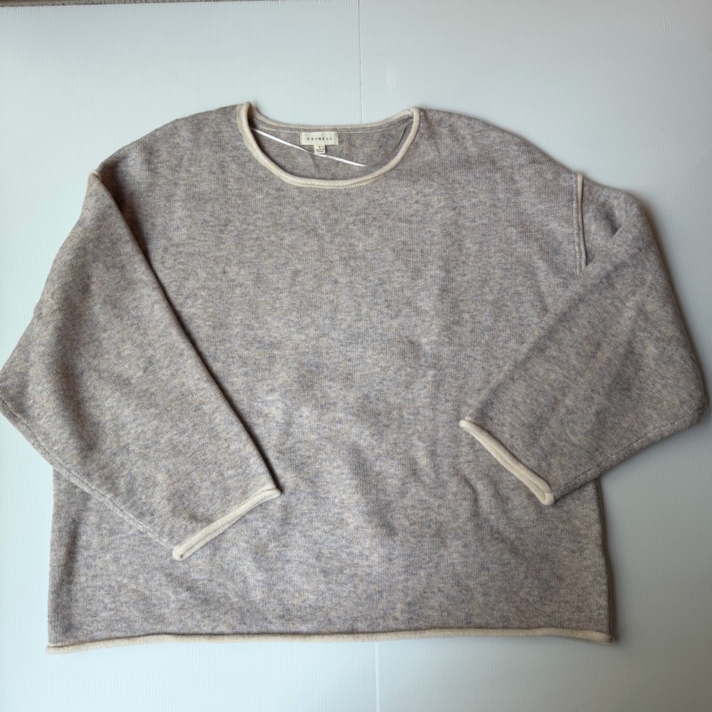 Promesa Heathered Lavender Crew Neck Sweater - Size Large